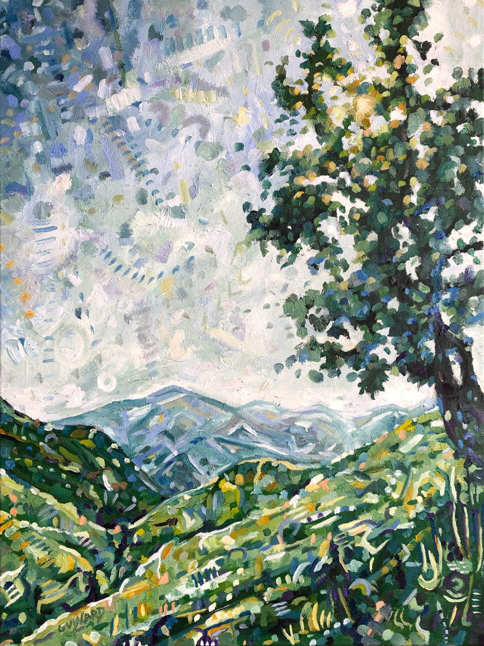 Baum vor Tal