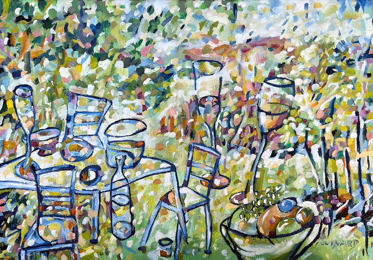 Essen und Trinken im Garten