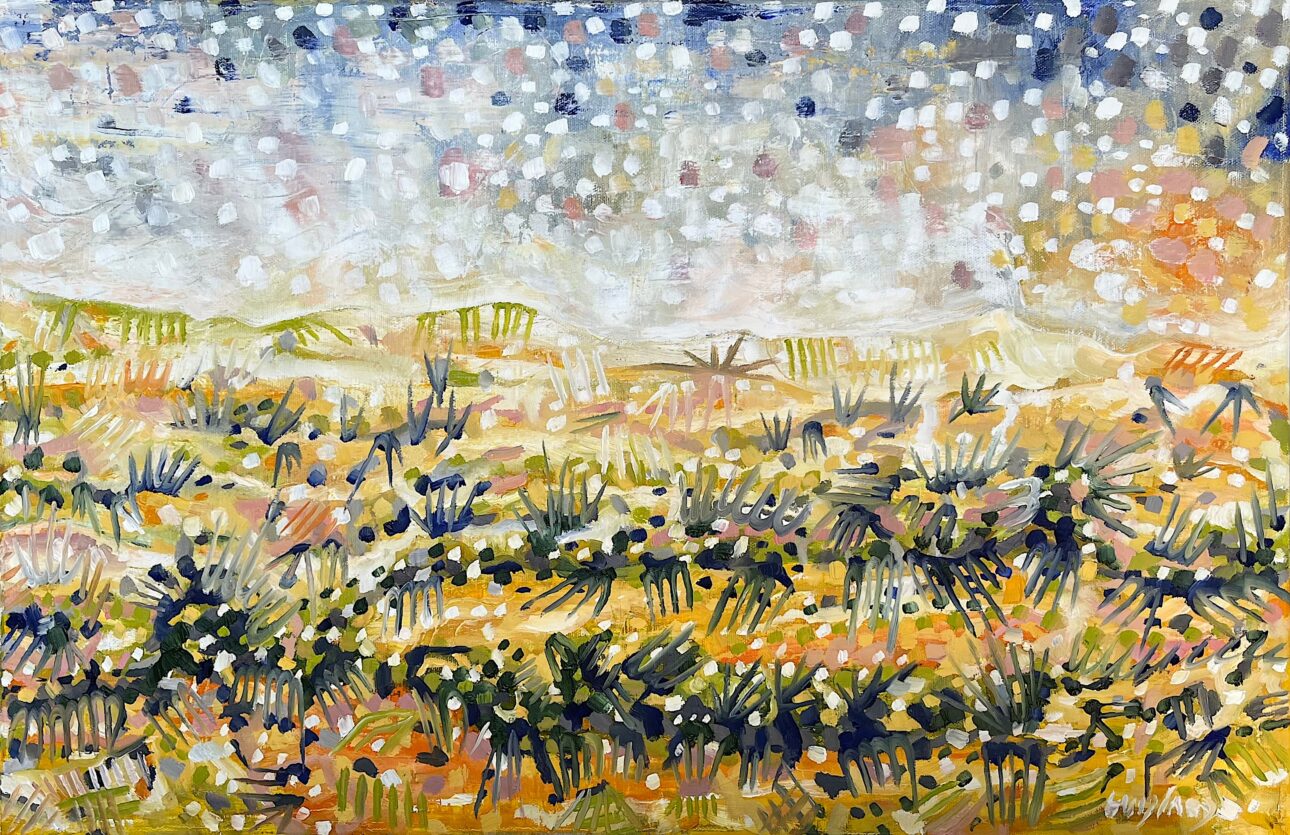 Gras in Wüste