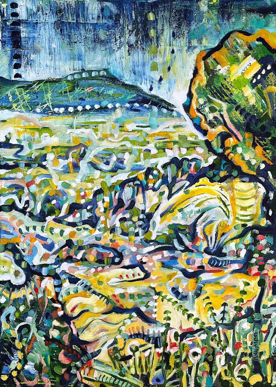 Landschaft mit Baum